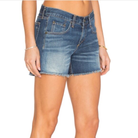 Rag & Bone Slouchy Boyfriend Denim Short in Torrington Size 27 - Picture 1 of 10